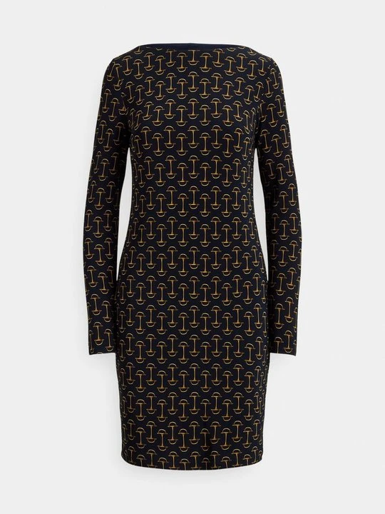 Zdjęcie produktu Sukienka z dżerseju Lauren Ralph Lauren granatowy