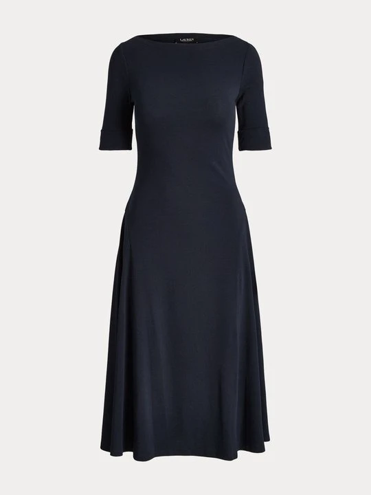 Zdjęcie produktu Sukienka z dżerseju Lauren Ralph Lauren granatowy