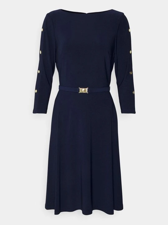 Zdjęcie produktu Sukienka z dżerseju Lauren Ralph Lauren granatowy