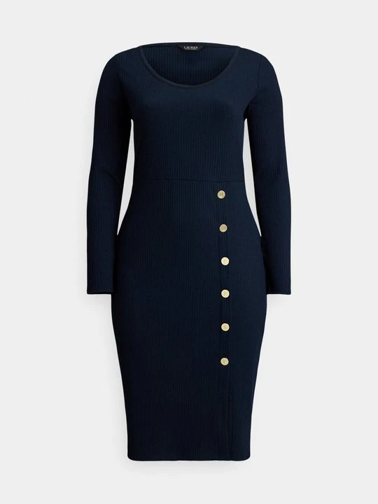 Zdjęcie produktu Sukienka z dżerseju Lauren Ralph Lauren granatowy
