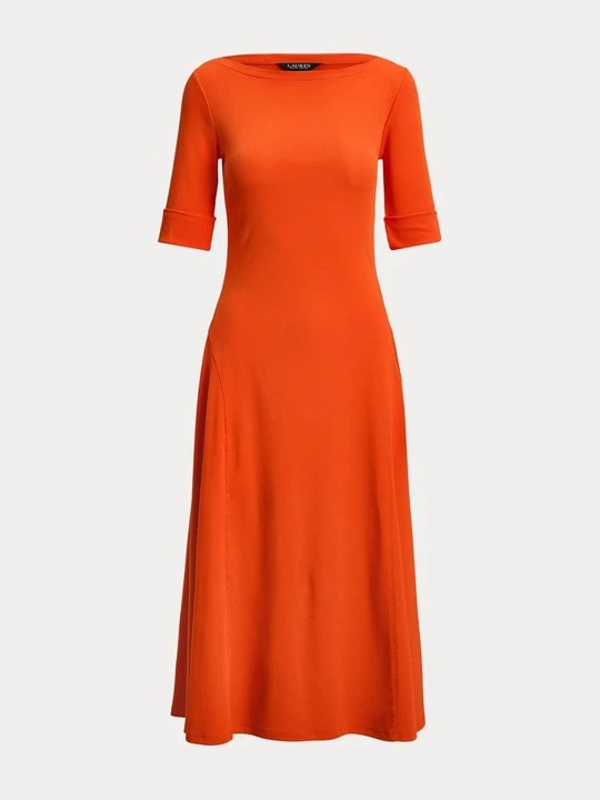 Zdjęcie produktu Sukienka z dżerseju Lauren Ralph Lauren pomarańczowy
