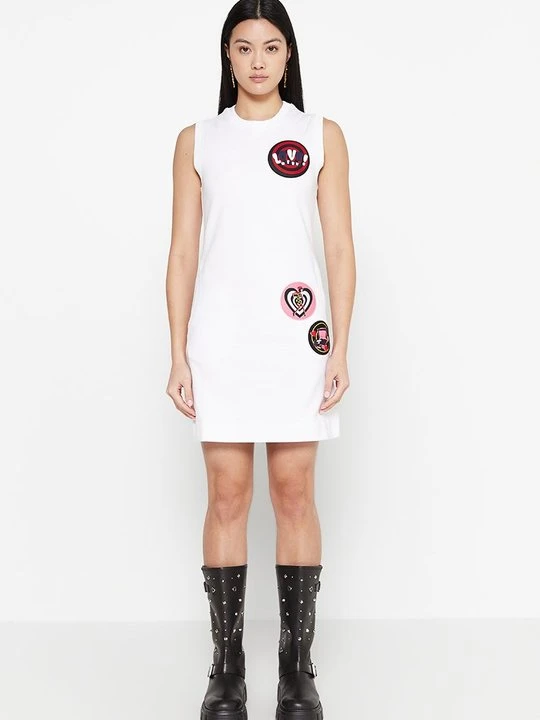 Zdjęcie produktu Sukienka z dżerseju LOVE MOSCHINO biały