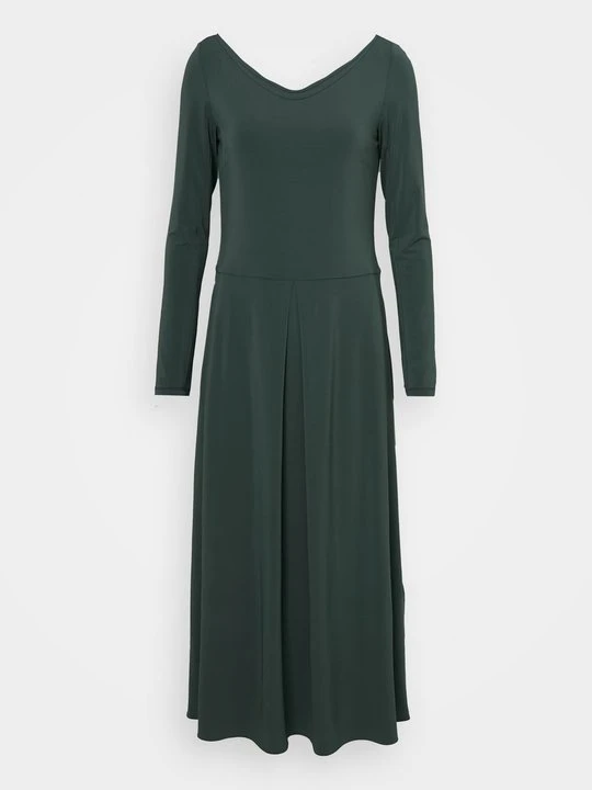 Zdjęcie produktu Sukienka z dżerseju Max Mara ciemnozielony