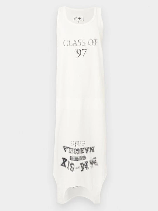 Zdjęcie produktu Sukienka z dżerseju MM6 Maison Margiela mleczny