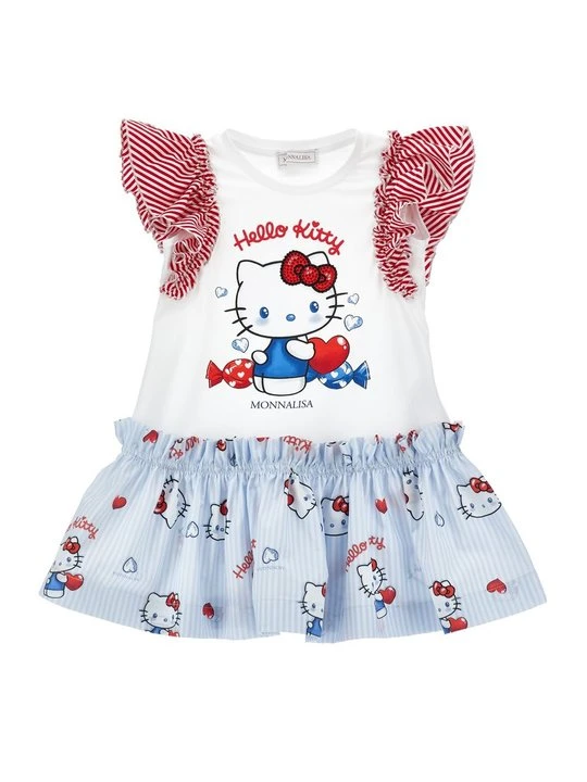 Zdjęcie produktu Sukienka z dżerseju Monnalisa biały