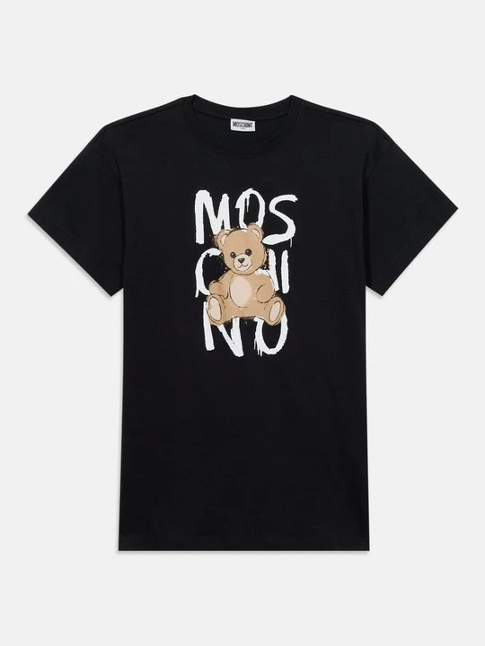 Zdjęcie produktu Sukienka z dżerseju MOSCHINO czarny