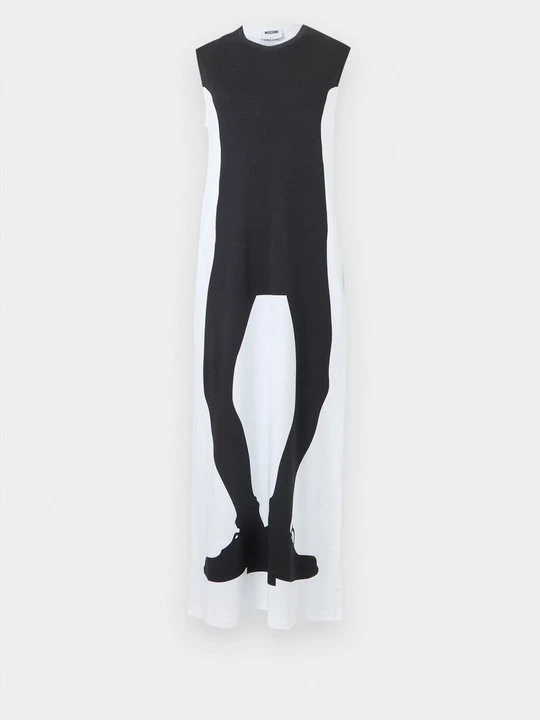 Zdjęcie produktu Sukienka z dżerseju MOSCHINO biały