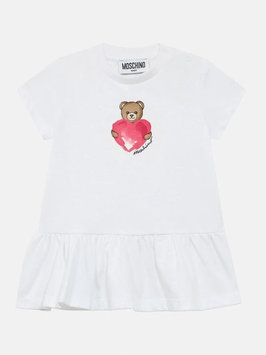 Zdjęcie produktu Sukienka z dżerseju MOSCHINO biały