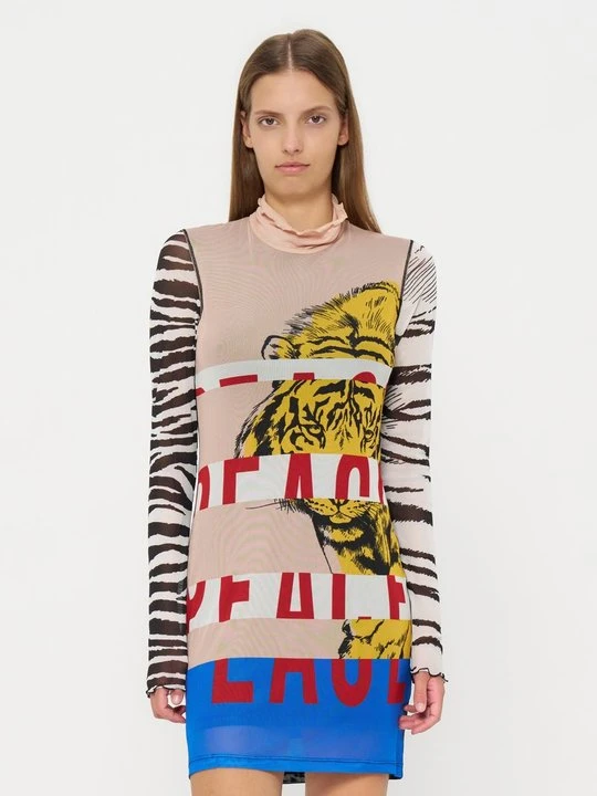 Zdjęcie produktu Sukienka z dżerseju MOSCHINO czarny