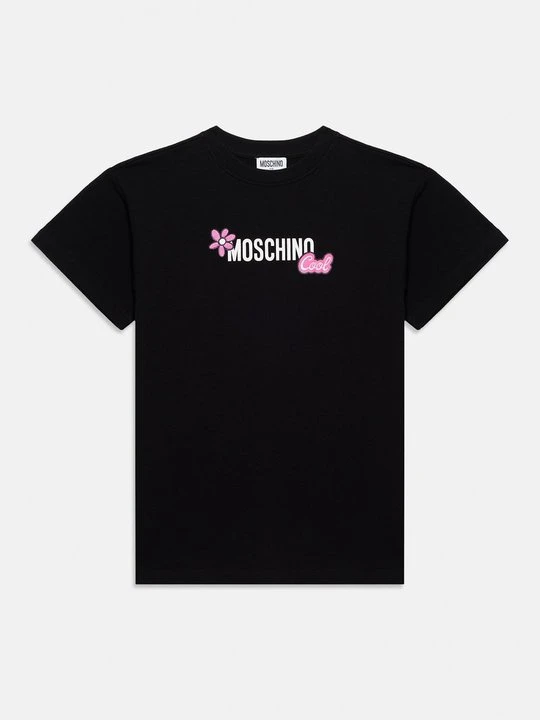 Zdjęcie produktu Sukienka z dżerseju MOSCHINO czarny