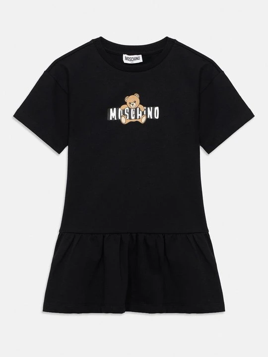Zdjęcie produktu Sukienka z dżerseju MOSCHINO czarny