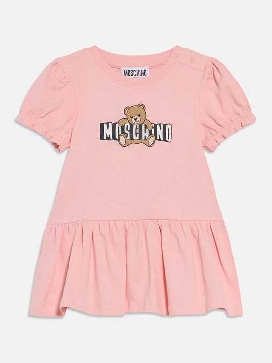Zdjęcie produktu Sukienka z dżerseju MOSCHINO jasnoróżowy
