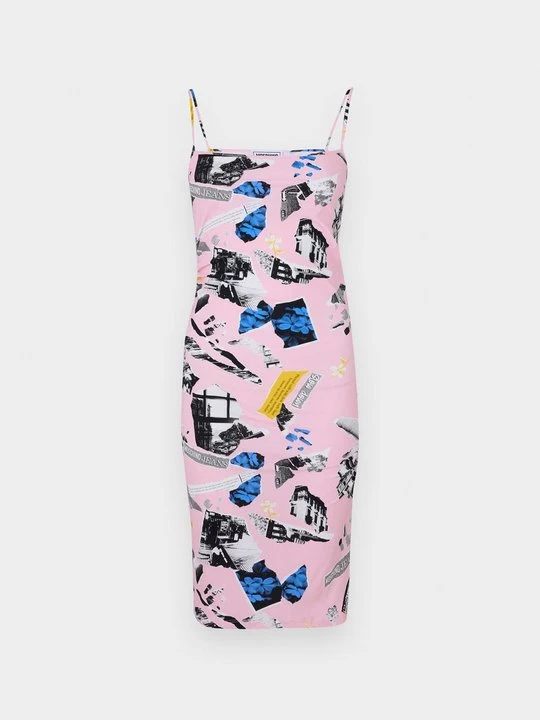 Zdjęcie produktu Sukienka z dżerseju MOSCHINO jasnoróżowy
