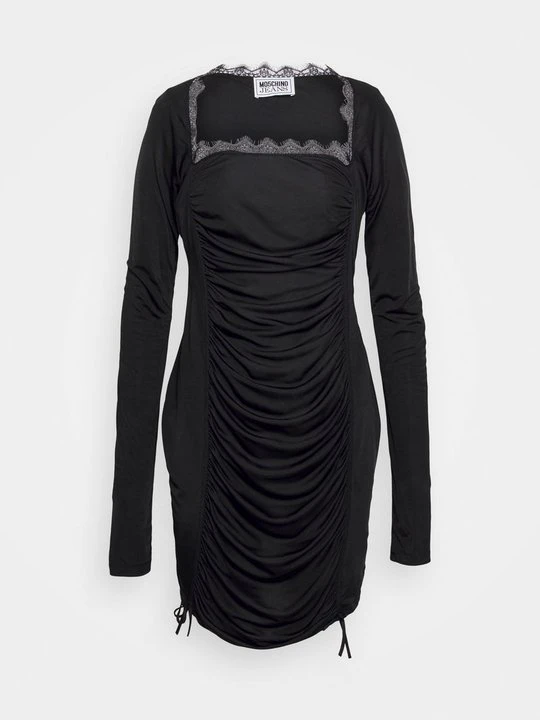 Zdjęcie produktu Sukienka z dżerseju MOSCHINO czarny
