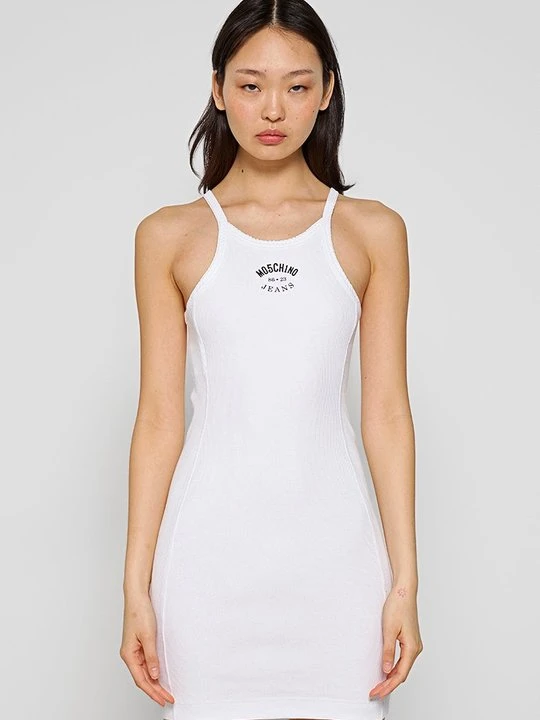 Zdjęcie produktu Sukienka z dżerseju MOSCHINO biały