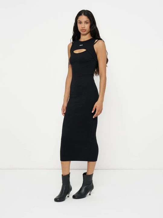 Zdjęcie produktu Sukienka z dżerseju Off White czarny