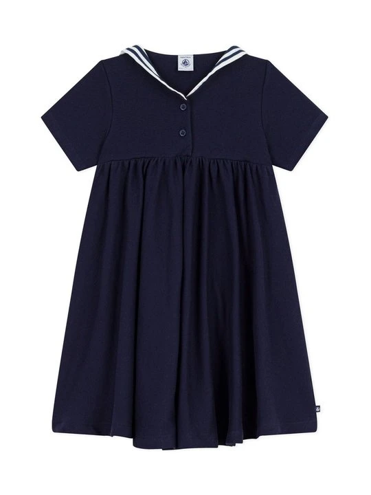 Zdjęcie produktu Sukienka z dżerseju Petit Bateau granatowy