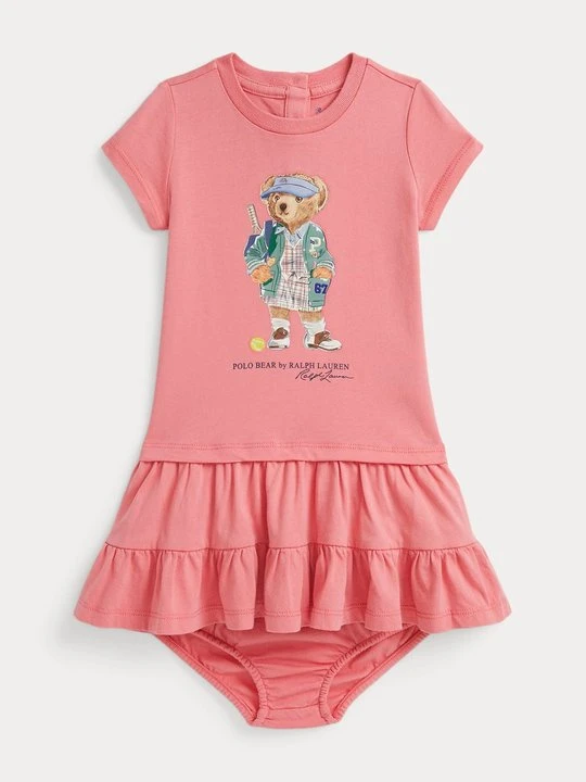 Zdjęcie produktu Sukienka z dżerseju Polo Ralph Lauren jasnoczerwony