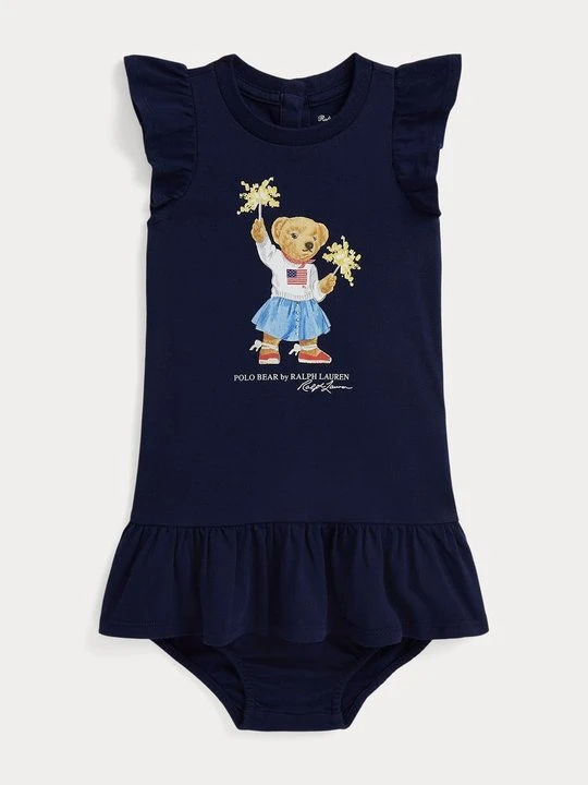Zdjęcie produktu Sukienka z dżerseju Polo Ralph Lauren niebieski
