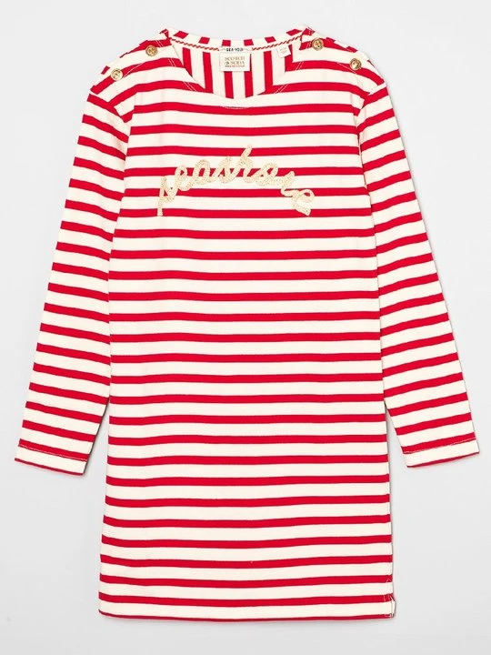 Zdjęcie produktu Sukienka z dżerseju Scotch & Soda czerwony