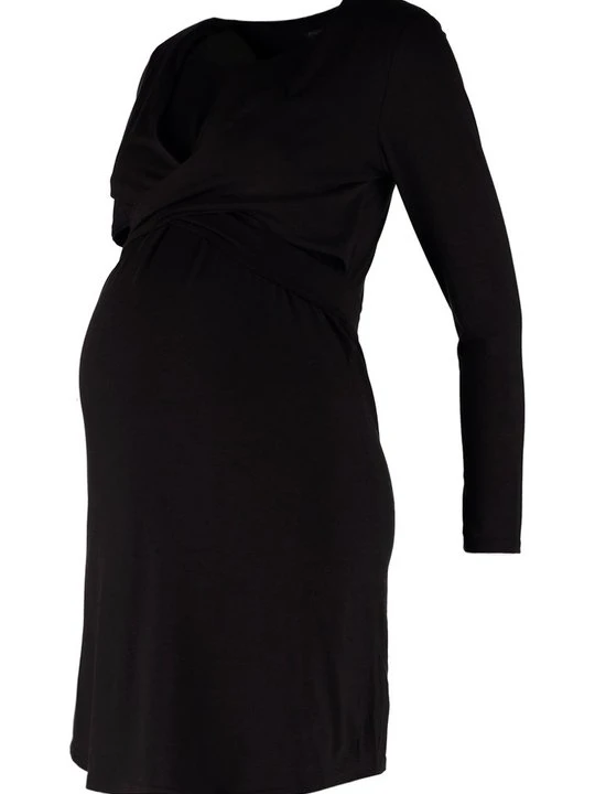 Zdjęcie produktu Sukienka z dżerseju Spring Maternity czarny