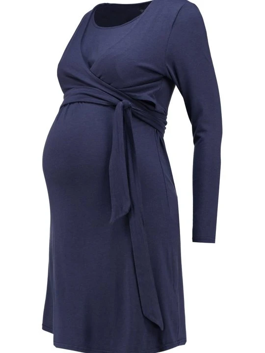 Zdjęcie produktu Sukienka z dżerseju Spring Maternity granatowy
