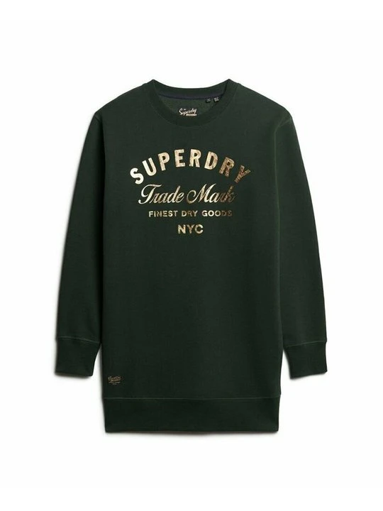 Zdjęcie produktu Sukienka z dżerseju Superdry zielony