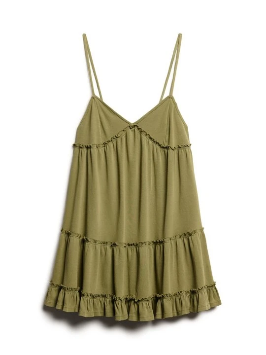 Zdjęcie produktu Sukienka z dżerseju Superdry khaki