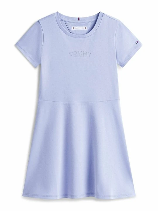 Zdjęcie produktu Sukienka z dżerseju Tommy Hilfiger jasnoniebieski
