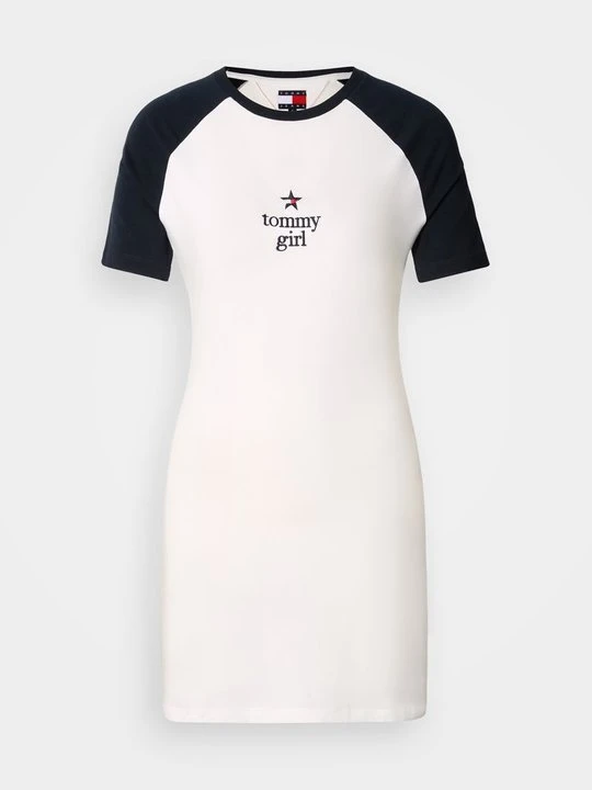 Zdjęcie produktu Sukienka z dżerseju Tommy Jeans mleczny