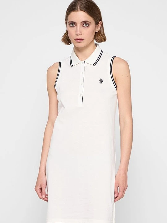 Zdjęcie produktu Sukienka z dżerseju U.S. POLO ASSN. mleczny
