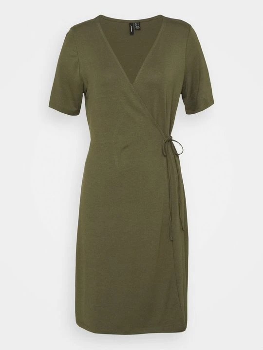 Zdjęcie produktu Sukienka z dżerseju Vero Moda khaki
