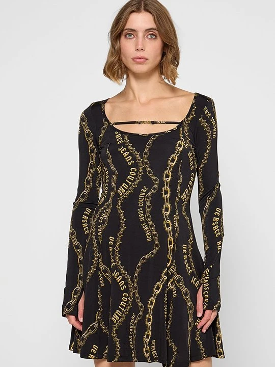 Zdjęcie produktu Sukienka z dżerseju Versace Jeans Couture czarny