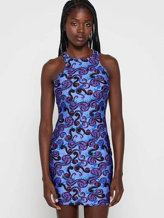 Zdjęcie produktu Sukienka z dżerseju Versace Jeans Couture niebieski
