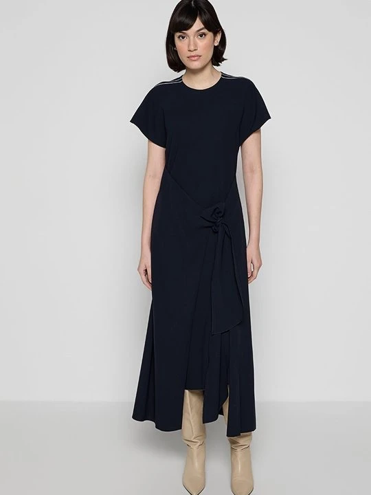 Zdjęcie produktu Sukienka z dżerseju Victoria Beckham granatowy