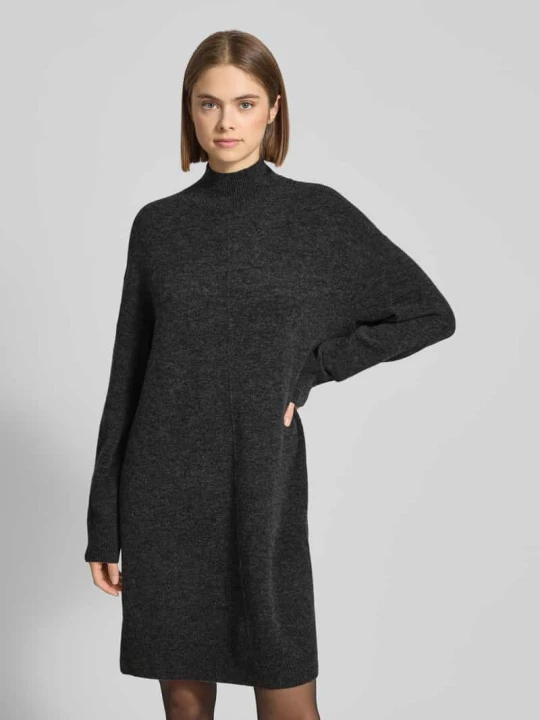 Zdjęcie produktu Oversize'owa sukienka dzianinowa z mieszanki wełny dziewiczej Marc O'Polo Antracytowy