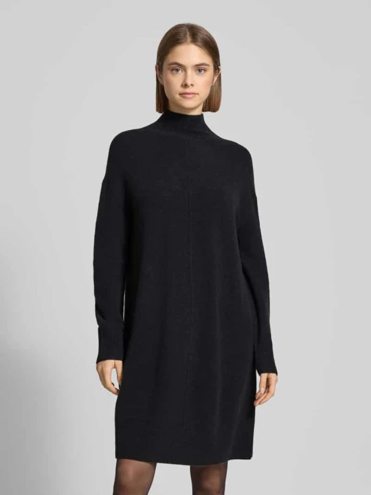 Zdjęcie produktu Oversize'owa sukienka dzianinowa z mieszanki wełny dziewiczej Marc O'Polo Czarny