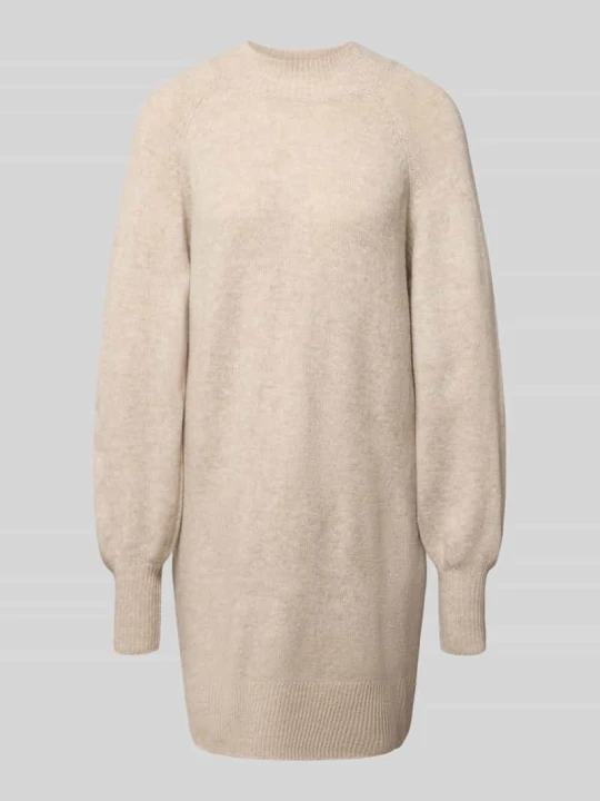 Zdjęcie produktu sukienka z dzianiny o kroju regular fit z dodatkiem wełny model 'OLIVIA' Only Piaskowy