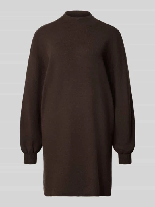 Zdjęcie produktu Sukienka z dzianiny o kroju relaxed fit z mieszanki wiskozy model 'NANCY' Vero Moda Czekoladowy