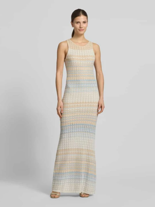 Zdjęcie produktu Sukienka z dzianiny z mieszanka wiskozy model 'ROSALYN' Guess Jasnoniebieski