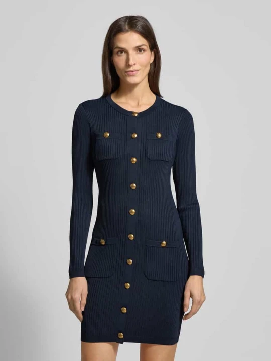 Zdjęcie produktu Sukienka z dzianiny z Mieszanka wiskozy Model 'CHAYNEN' Lauren Ralph Lauren Granatowy