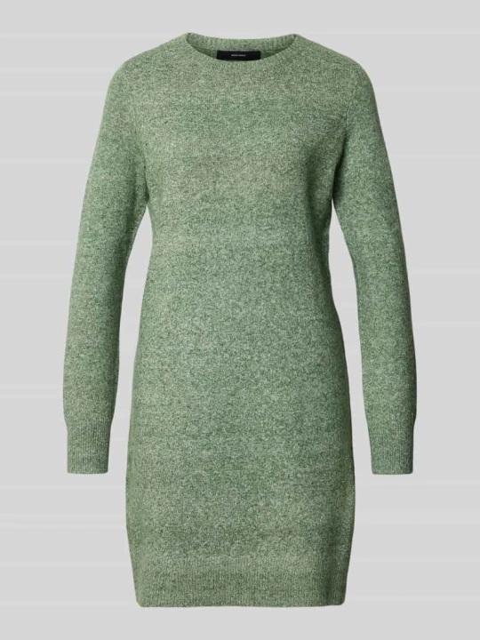 Zdjęcie produktu Dopasowana sukienka z dzianiny z okrągłym dekoltem model 'DOFFY' Vero Moda Trzcinowy