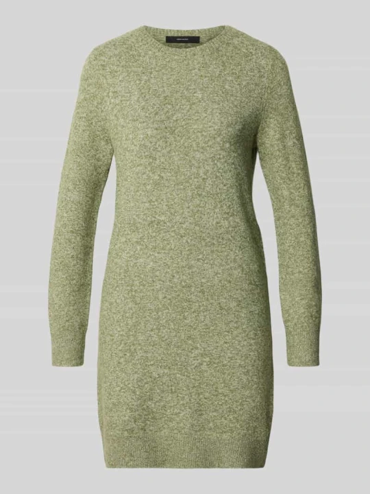 Zdjęcie produktu Dopasowana sukienka z dzianiny z okrągłym dekoltem model 'DOFFY' Vero Moda Zielony melanż