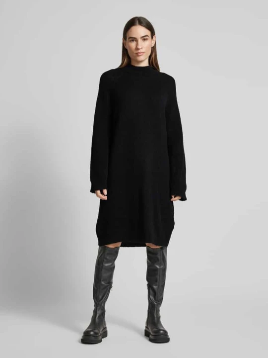 Zdjęcie produktu Sukienka z dzianiny ze stójką model ‘LULU’ Selected Czarny