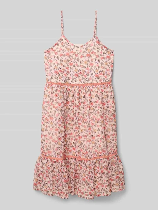 Zdjęcie produktu Sukienka z efektem stopniowania i cienkimi ramiączkami Happy Girls Écru