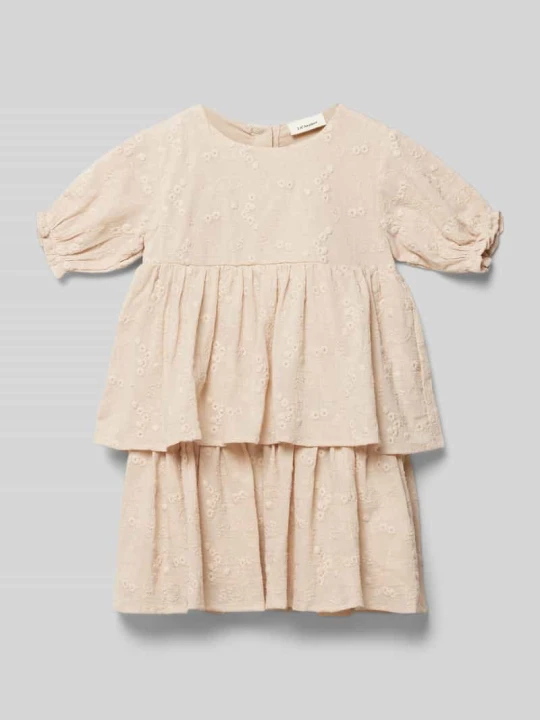 Zdjęcie produktu Sukienka z falbanami model ‘FAUNA’ Lil' Atelier Piaskowy
