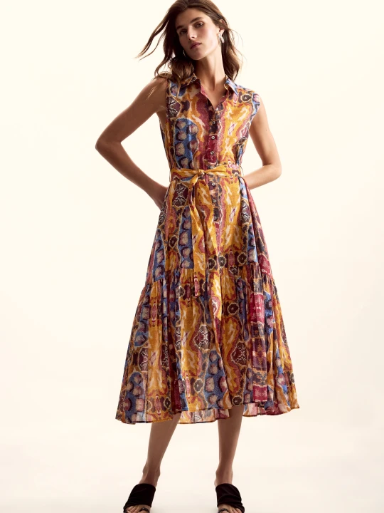Zdjęcie produktu Sukienka zaprojektowana przez Mr. Christian Lacroix Desigual MATERIAL FINISHES