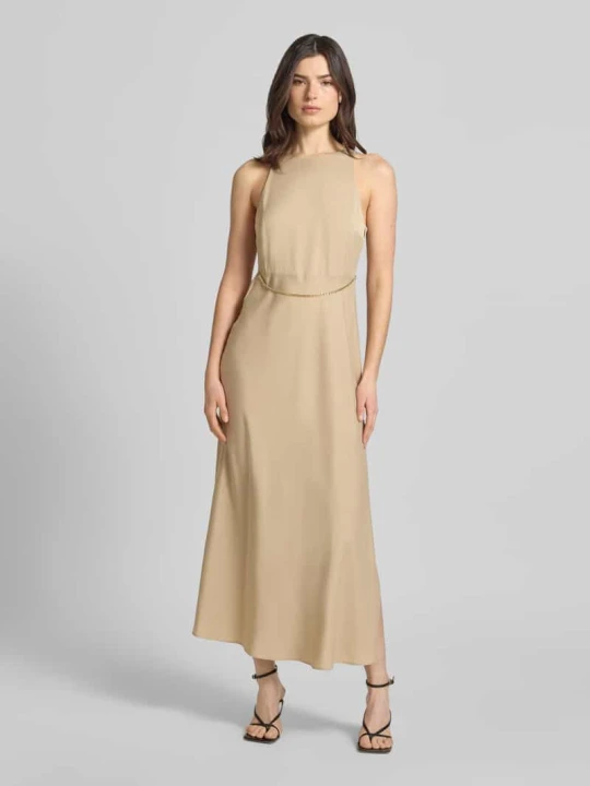Zdjęcie produktu Suknia maxi z detalem łańcucha Armani Exchange Piaskowy