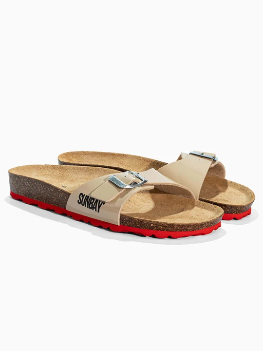 Zdjęcie produktu Sunbay Klapki "Alix" w kolorze beżowym rozmiar: 38