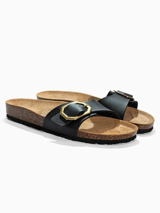 Zdjęcie produktu Sunbay Klapki "Jasmin" w kolorze czarnym rozmiar: 36